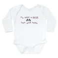 thumbnail image 1 of CafePress - My Daddy Is Faster Than Your Body Suit - Long Sleeve Cotton Baby Bodysuit, 1 of 4