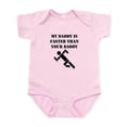 thumbnail image 1 of CafePress - My Daddy Is Faster Than Your Daddy Body Suit - Baby Light Bodysuit, Size Newborn - 24 Months, 1 of 4