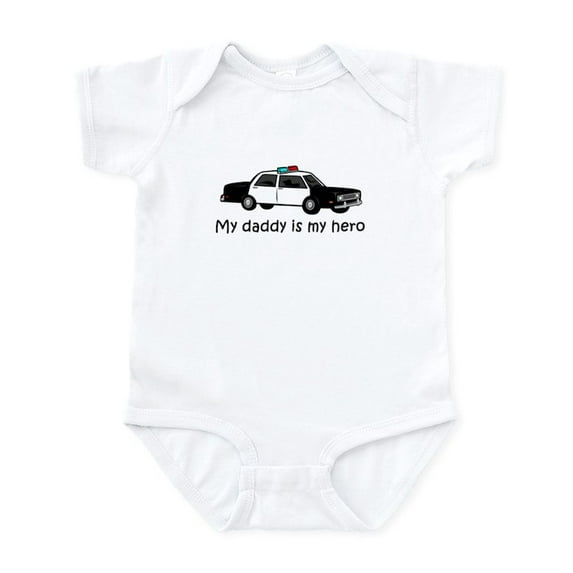 CafePress - My Daddy Is My Hero Infant Bodysuit - Baby Light Bodysuit, Size Newborn - 24 Months