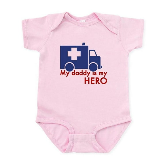 CafePress - My Daddy Is My Hero (Paramedic) Infant Bodysuit - Baby Light Bodysuit, Size Newborn - 24 Months