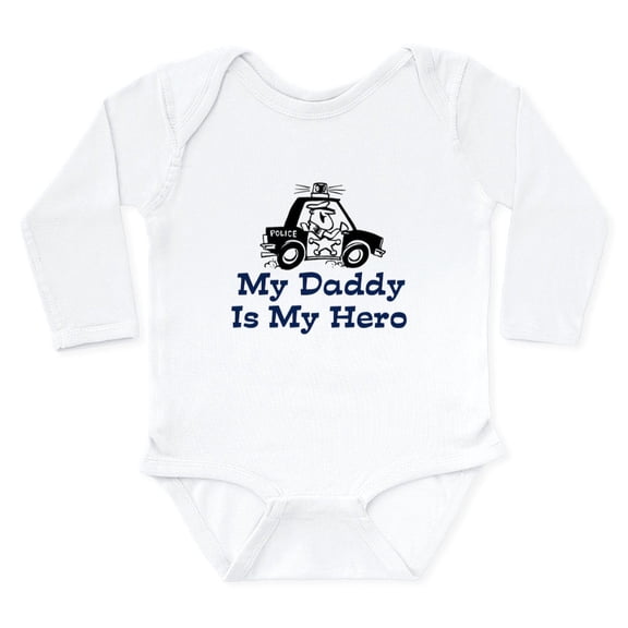 CafePress - My Daddy Is My Hero (Policeman) Body Suit - Long Sleeve Cotton Baby Bodysuit
