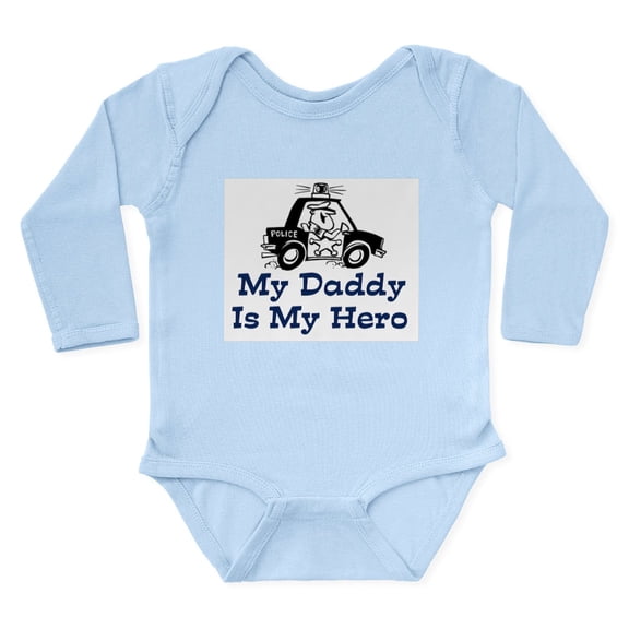 CafePress - My Daddy Is My Hero (Policeman) Body Suit - Long Sleeve Cotton Baby Bodysuit