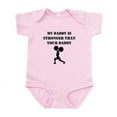 thumbnail image 1 of CafePress - My Daddy Is Stronger Than Your Daddy Body Suit - Baby Light Bodysuit, Size Newborn - 24 Months, 1 of 4