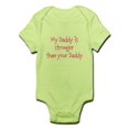 thumbnail image 1 of CafePress - My Daddy Is Stronger Than Your Daddy Body Suit - Baby Light Bodysuit, 1 of 1