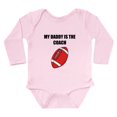 thumbnail image 1 of CafePress - My Daddy Is The Coach Football Body Suit - Long Sleeve Cotton Baby Bodysuit, 1 of 4