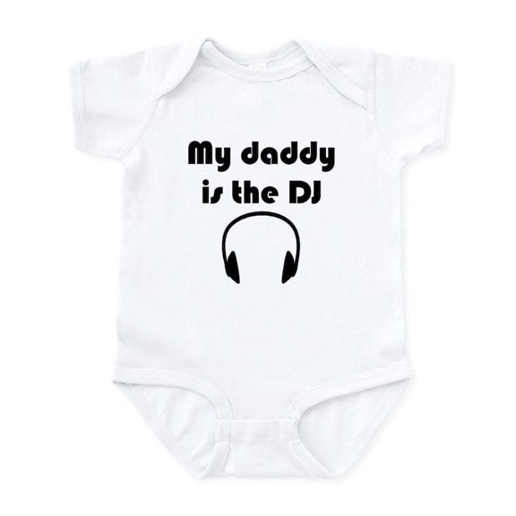 CafePress - My Daddy Is The DJ Body Suit - Baby Light Bodysuit, Size Newborn - 24 Months
