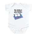 thumbnail image 1 of CafePress - My Daddy Is The Words Best Writer Body Suit - Baby Light Bodysuit, Size Newborn - 24 Months, 1 of 4