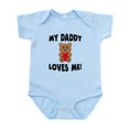 thumbnail image 1 of CafePress - My Daddy Loves Me Teddy Bear Body Suit - Baby Light Bodysuit, Size Newborn - 24 Months, 1 of 4