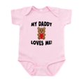 thumbnail image 1 of CafePress - My Daddy Loves Me Teddy Bear Body Suit - Baby Light Bodysuit, Size Newborn - 24 Months, 1 of 4