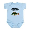 thumbnail image 1 of CafePress - My Daddy Says Im A Keeper Body Suit - Baby Light Bodysuit, Size Newborn - 24 Months, 1 of 4