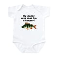 thumbnail image 1 of CafePress - My Daddy Says Im A Keeper Body Suit - Baby Light Bodysuit, Size Newborn - 24 Months, 1 of 4