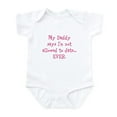 thumbnail image 1 of CafePress - My Daddy Says Im Not Allowed To Date...EVER. Body - Baby Light Bodysuit, Size Newborn - 24 Months, 1 of 4