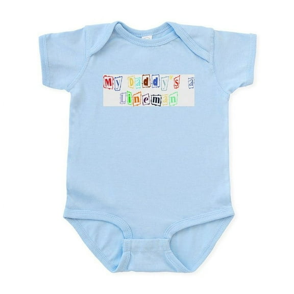 CafePress - My Daddy's A Lineman Infant Bodysuit - Baby Light Bodysuit, Size Newborn - 24 Months