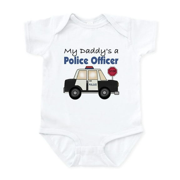 CafePress - My Daddy's A Police Officer Infant Bodysuit - Baby Light Bodysuit, Size Newborn - 24 Months