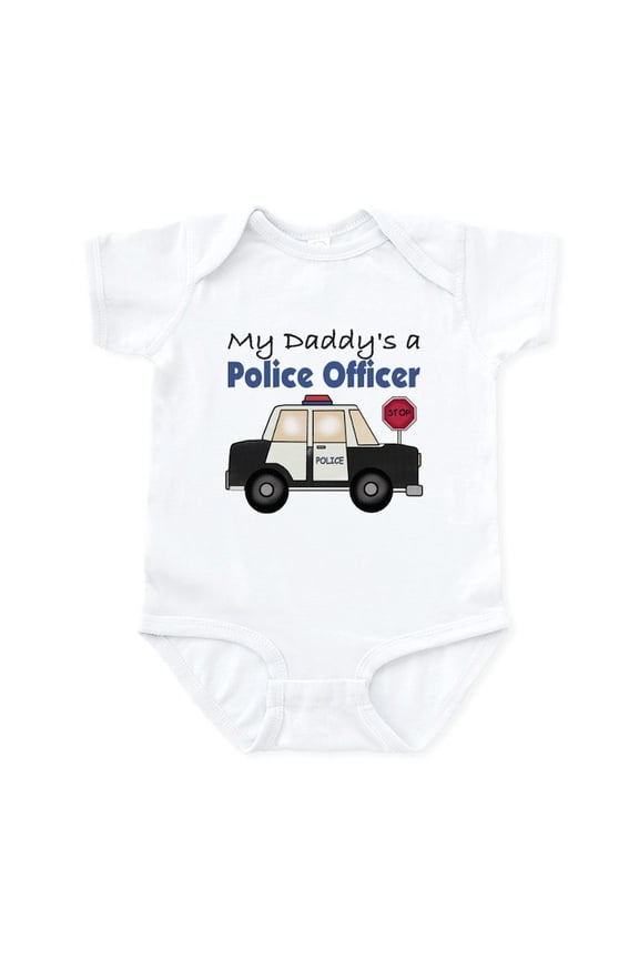 - My Daddy's A Police Officer Infant Bodysuit - Baby Light Bodysuit, Size Newborn - 24 Months