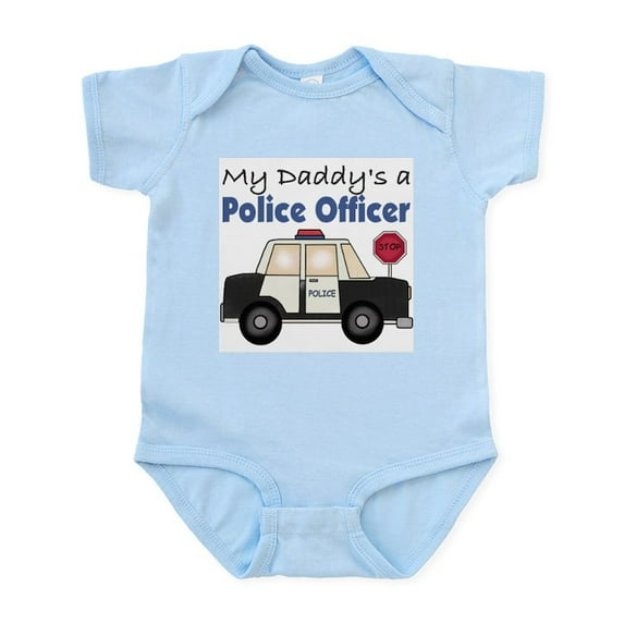 CafePress - My Daddy's A Police Officer Infant Bodysuit - Baby Light Bodysuit, Size Newborn - 24 Months