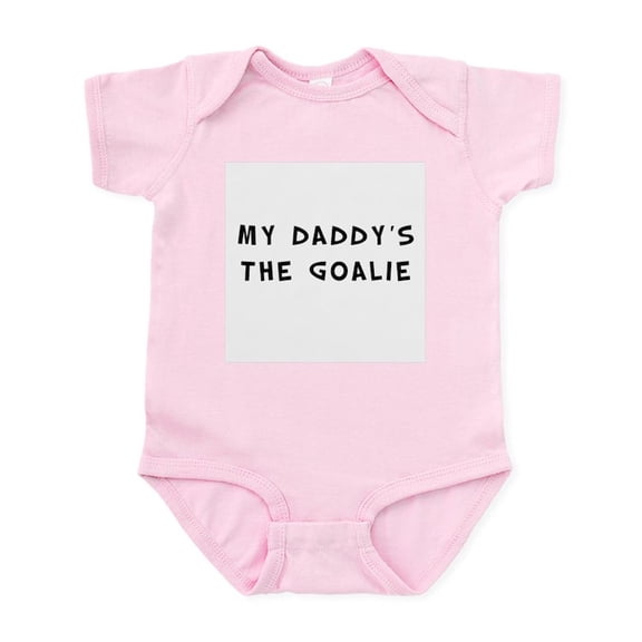 CafePress - My Daddy's The Goalie Infant Bodysuit - Baby Light Bodysuit, Size Newborn - 24 Months