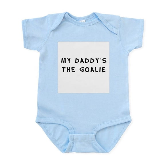 CafePress - My Daddy's The Goalie Infant Bodysuit - Baby Light Bodysuit, Size Newborn - 24 Months