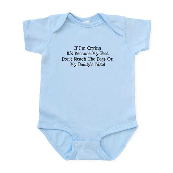 CafePress - My Daddys Motorcycle Infant Bodysuit - Baby Light Bodysuit, Size Newborn - 24 Months