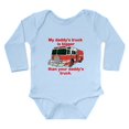 thumbnail image 1 of CafePress - My Daddys Truck Body Suit - Long Sleeve Cotton Baby Bodysuit, 1 of 4