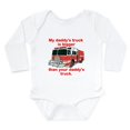 thumbnail image 1 of CafePress - My Daddys Truck Body Suit - Long Sleeve Cotton Baby Bodysuit, 1 of 4
