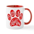 thumbnail image 1 of CafePress - My Dog Is My Valentine - 11 oz Ceramic Mug - Novelty Coffee Tea Cup, 1 of 4