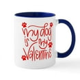 thumbnail image 1 of CafePress - My Dog Is My Valentine - 11 oz Ceramic Mug - Novelty Coffee Tea Cup, 1 of 4