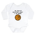 thumbnail image 1 of CafePress - My Favorite Basketball Player Is My Daddy Body Sui - Long Sleeve Cotton Baby Bodysuit, 1 of 4