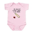 thumbnail image 1 of CafePress - My Favorite Cricket Player Is My Daddy Body Suit - Baby Light Bodysuit, Size Newborn - 24 Months, 1 of 4