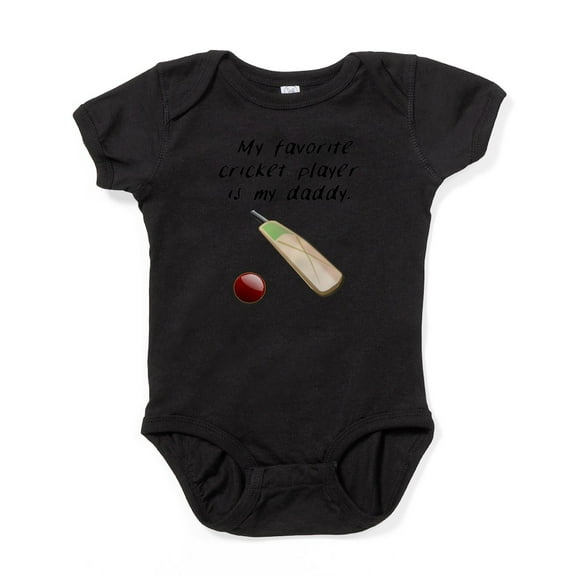 CafePress - My Favorite Cricket Player Is My Daddy Body Suit - Cute Infant Bodysuit Baby Romper - Size Newborn - 24 Months