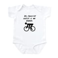 thumbnail image 1 of CafePress - My Favorite Cyclist Is My Daddy Body Suit - Baby Light Bodysuit, Size Newborn - 24 Months, 1 of 4