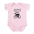 thumbnail image 1 of CafePress - My Favorite Cyclist Is My Daddy Body Suit - Baby Light Bodysuit, Size Newborn - 24 Months, 1 of 4