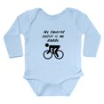 thumbnail image 1 of CafePress - My Favorite Cyclist Is My Daddy Body Suit - Long Sleeve Cotton Baby Bodysuit, 1 of 4