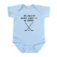 thumbnail image 1 of CafePress - My Favorite Hockey Player Is My Daddy Body Suit - Baby Light Bodysuit, Size Newborn - 24 Months, 1 of 4