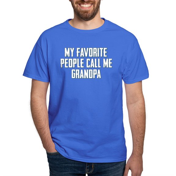 CafePress - My Favorite People Call Me Grandpa Dark T Shirt - Men's Classic Graphic Cotton T-Shirt