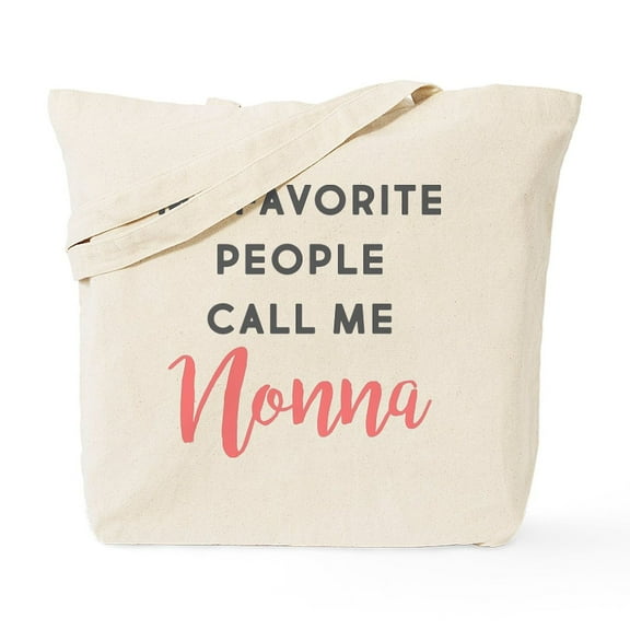 CafePress - My Favorite People Call Me Nonna Tote Bag - Unisex Canvas Tote Bag, Beige, 1-Piece
