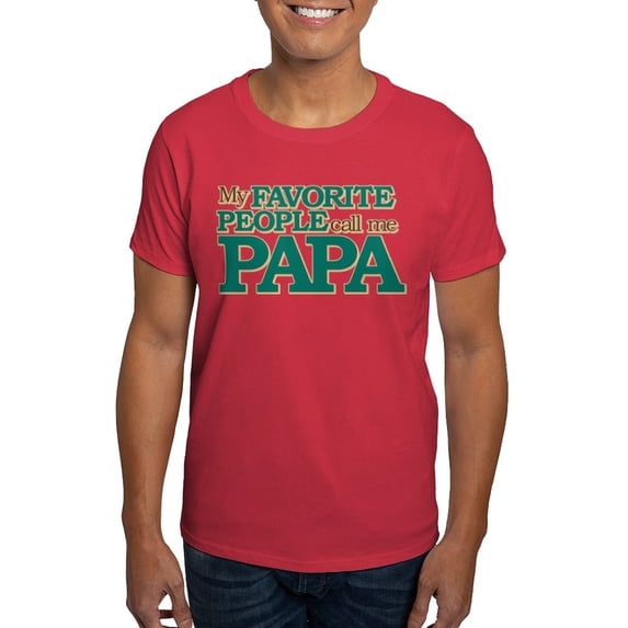 CafePress - My Favorite People Call Me Papa Dark T Shirt - Men's Classic Graphic Cotton T-Shirt