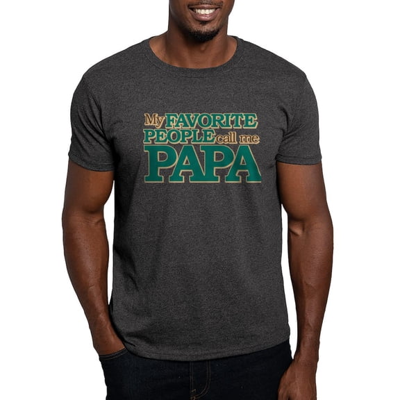 CafePress - My Favorite People Call Me Papa Dark T Shirt - Men's Classic Graphic Cotton T-Shirt