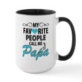 thumbnail image 1 of CafePress - My Favorite People Call Me Papa Mugs - 15 oz Ceramic Large White Novelty Mug, 1 of 4