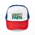 thumbnail image 1 of CafePress - My Favorite People Call Me Papa - Adjustable Unisex Printed Trucker Hat with Mesh Back, 1 of 10