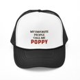 thumbnail image 1 of CafePress - My Favorite People Call Me Poppy - Adjustable Unisex Printed Trucker Hat with Mesh Back, 1 of 8