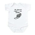 thumbnail image 1 of CafePress - My Favorite Runner Is My Mommy Body Suit - Baby Light Bodysuit, Size Newborn - 24 Months, 1 of 4