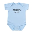 thumbnail image 1 of CafePress - My Favorite Superhero Is My Dad. Infant Bodysuit - Baby Light Bodysuit, Size Newborn - 24 Months, 1 of 4