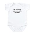 thumbnail image 1 of CafePress - My Favorite Superhero Is My Dad. Infant Bodysuit - Baby Light Bodysuit, Size Newborn - 24 Months, 1 of 4
