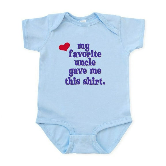 CafePress - My Favorite Uncle Infant Bodysuit - Baby Light Bodysuit, Size Newborn - 24 Months