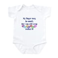 thumbnail image 1 of CafePress - My Finger May Be Small But... Infant Bodysuit - Baby Light Bodysuit, Size Newborn - 24 Months, 1 of 4