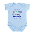 thumbnail image 1 of CafePress - My Finger May Be Small... Grandpa Infant Bodysuit - Baby Light Bodysuit, Size Newborn - 24 Months, 1 of 4