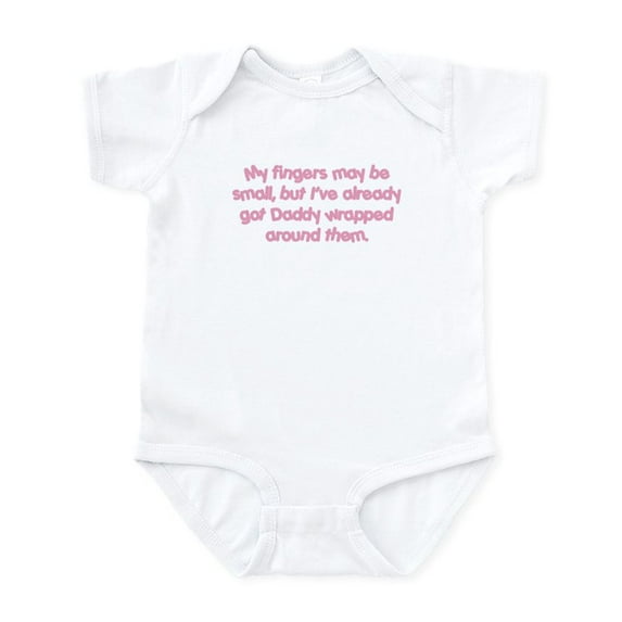 CafePress - My Fingers May Be Small... Infant Bodysuit - Baby Light Bodysuit, Size Newborn - 24 Months