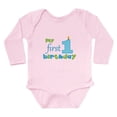 thumbnail image 1 of CafePress - My First Birthday Body Suit - Long Sleeve Cotton Baby Bodysuit, 1 of 4