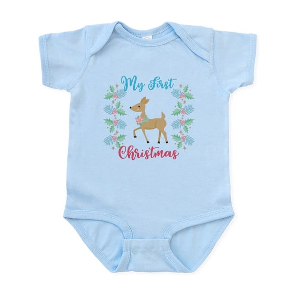 CafePress - My First Christmas Body Suit - Baby Light Bodysuit, Size Newborn - 24 Months